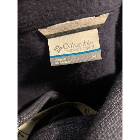 Columbia Women's M Jacket Sweater Felix Peak Blue Button Up Lightweight - Picture 3 of 4